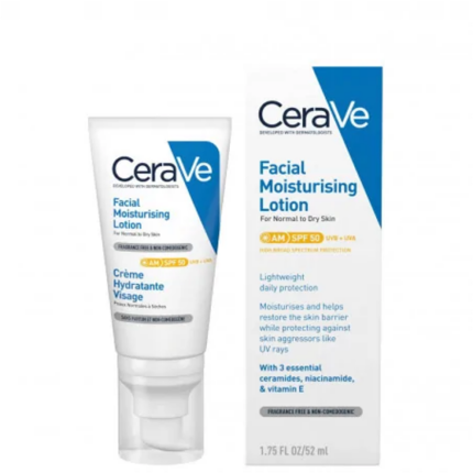 CeraVe Crème Hydratante Visage SPF50 + 40ml