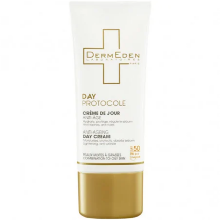 Dermeden crème de jour anti age spf 50+ peaux mixtes à grasses