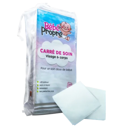 BÉBÉ PROPRE CARRE DE SOIN X 100