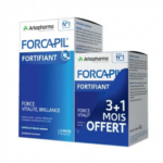 FORCAPIL  Fortifiant, Cheveux et Ongles - Lot 3 mois + 1 mois offert