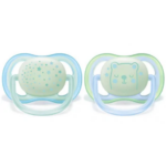 AVENT Sucettes Ultra Air Night 0-6m Garçon scf376/10