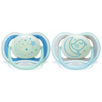 Avent Sucette Ultra Air Night 6-18 mois Garçon