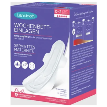 Lansinoh Serviette Maternité 10 Unités