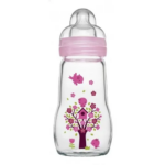 MAM BIBERON EN VERRE ROSE FEEL GOOD 260 ML