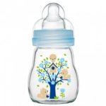 MAM BIBERON EN VERRE FEEL GOOD 1ER AGE BLEU 170ML