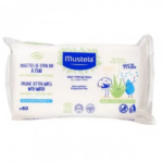 Mustela Lingettes de Coton Bio à l'Eau certifiées BIO 60 Piéces