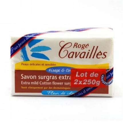 ROGE CAVAILLES SAVON SURGRAS EXTRA DOUX FLEUR DE COTON 2X250G