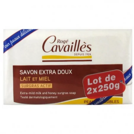 ROGÉ CAVAILLÈS SAVON PARFUME LAIT ET MIEL 250G X2