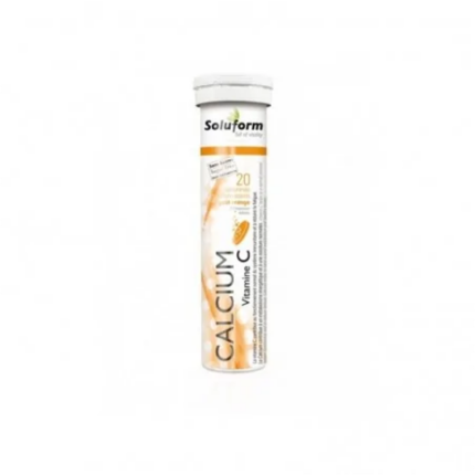 SOLUFORM CALCIUM VITAMINE C 20 COMPRIMES