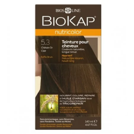 BIOKAP NUTRICOLOR TEINTURE POUR CHEVEUX CHATAIN OR CLAIR 5.3
