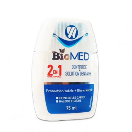 BIOMED GEL ORAL 2EN1 PROTECTION TOTALE+BLANCHISSANT 75ML