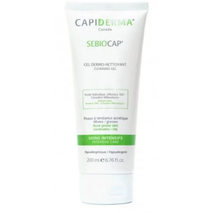 CAPIDERMA SEBIOCAP GEL DERMO-NETTOYANT POUR PEAUX À TENDANCE ACNÉIQUE 200ML