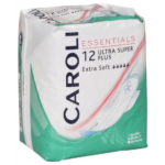 Caroli serviettes Périodiques ultra super plus capacité d'absorption :5 gouttes paquet x12 (flux abondants)